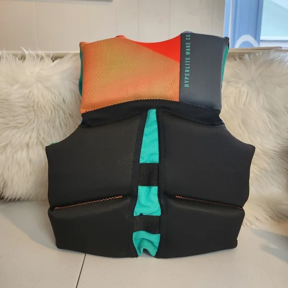 Hyperlite Youth Life Jacket Vest Swimming Flotation PFD 25-40 kg 55-88 lbs Zip - Picture 2 of 3